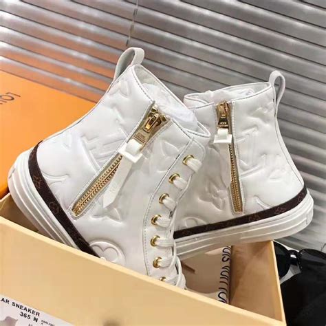 louis vuitton stellar sneaker boot white